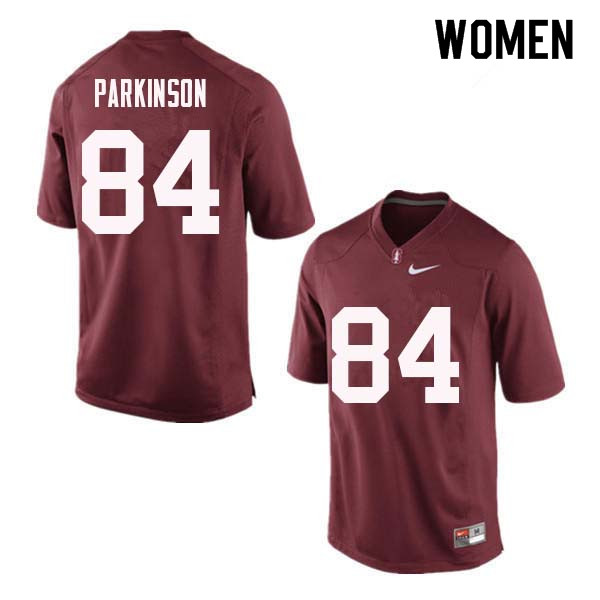 Women Stanford Cardinal #84 Colby Parkinson College Football Jerseys Sale-Red